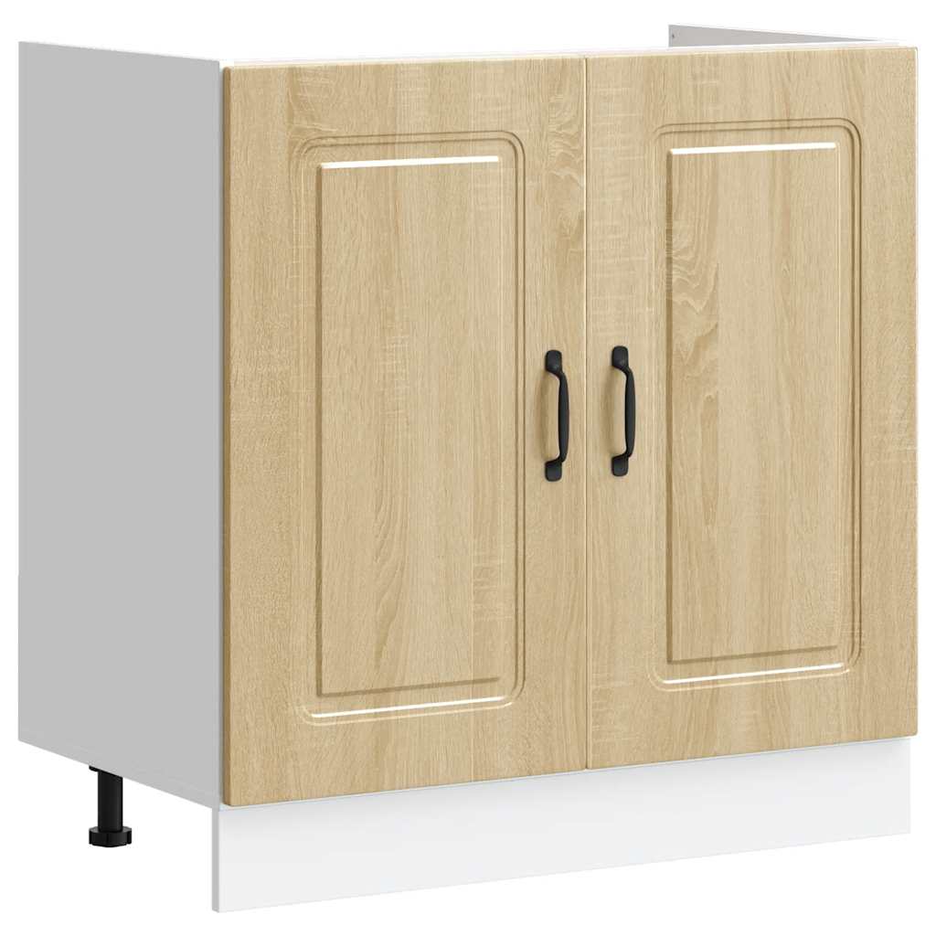 Spülenunterschrank Kalmar Sonoma-Eiche 80x46x81,5 cm - Premium Küchenschränke - Just €83.37! Shop now at homesales4u