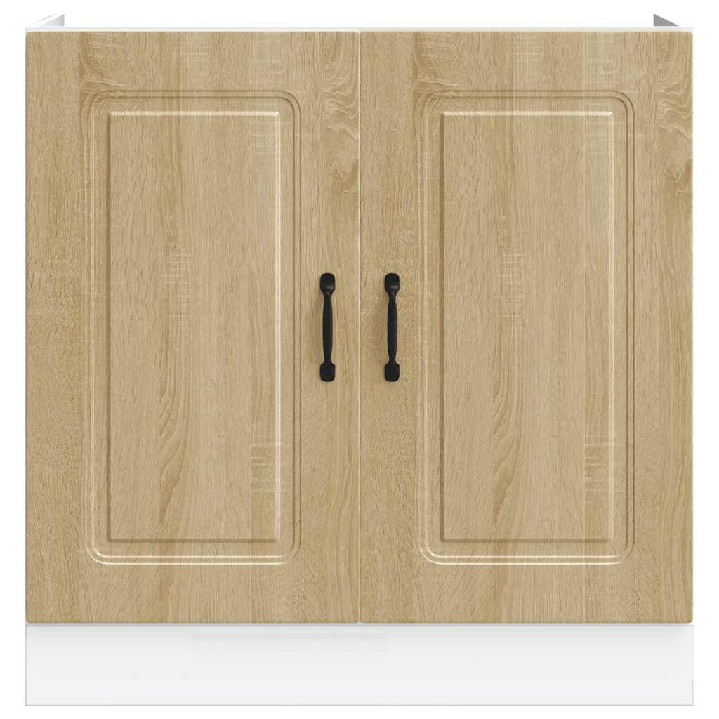 Spülenunterschrank Kalmar Sonoma-Eiche 80x46x81,5 cm - Premium Küchenschränke - Just €83.37! Shop now at homesales4u