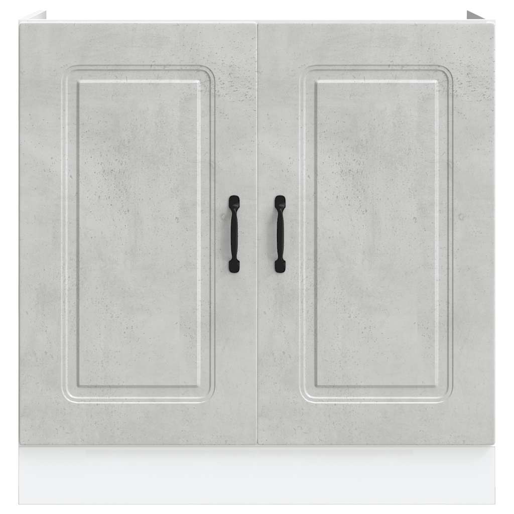 Spülenunterschrank Kalmar Betongrau 80x46x81,5 cm Holzwerkstoff - Premium Küchenschränke - Just €86.92! Shop now at homesales4u