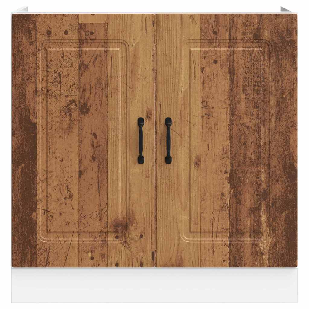 Spülenunterschrank Kalmar Altholz-Optik 80x46x81,5 cm - Premium Küchenschränke - Just €92.86! Shop now at homesales4u