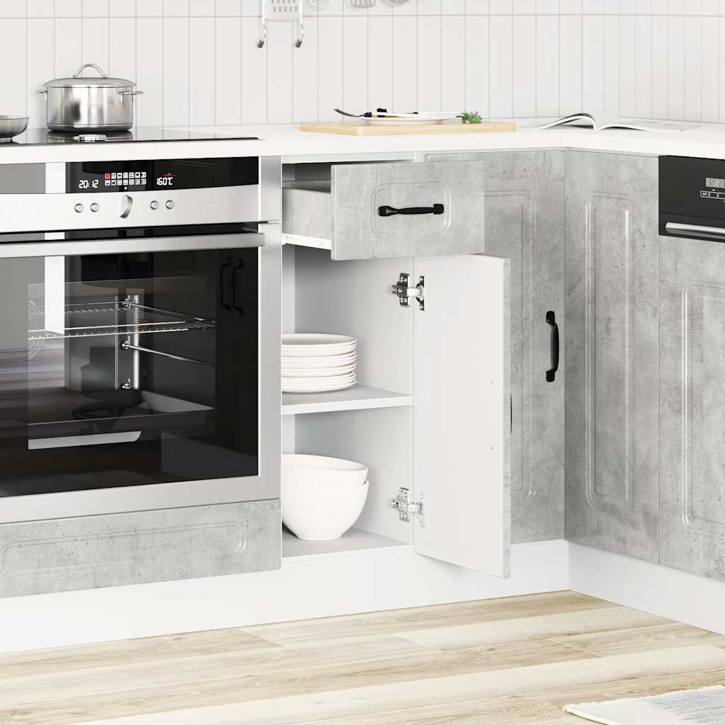 Küchenunterschrank Kalmar Betongrau Holzwerkstoff - Premium Küchenschränke - Just €76.19! Shop now at homesales4u