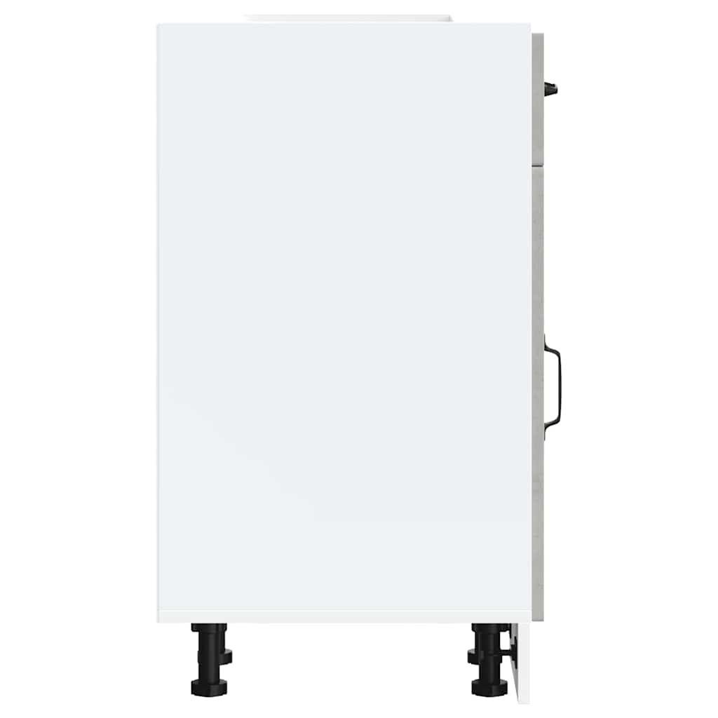 Küchenunterschrank Kalmar Betongrau Holzwerkstoff - Premium Küchenschränke - Just €76.19! Shop now at homesales4u