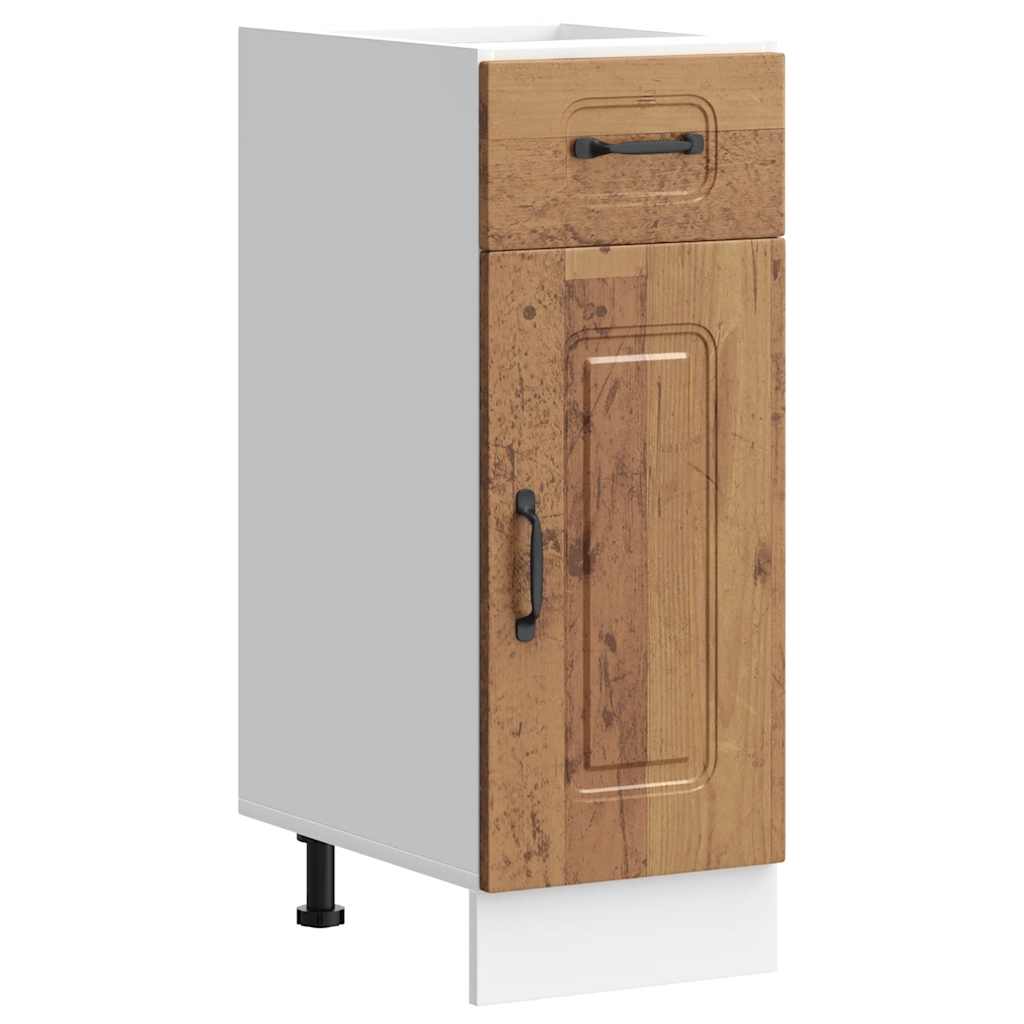 Küchenunterschrank Kalmar Altholz-Optik Holzwerkstoff - Premium Küchenschränke - Just €76.30! Shop now at homesales4u