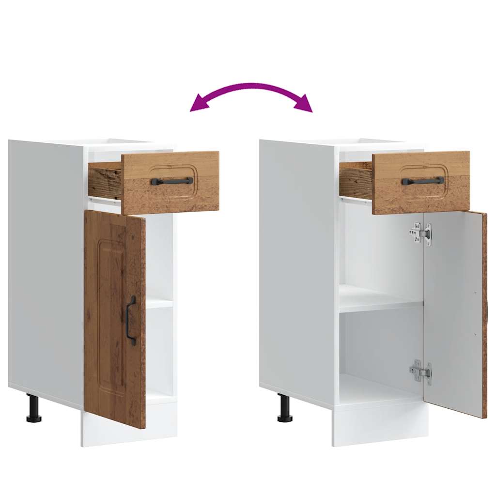 Küchenunterschrank Kalmar Altholz-Optik Holzwerkstoff - Premium Küchenschränke - Just €76.30! Shop now at homesales4u