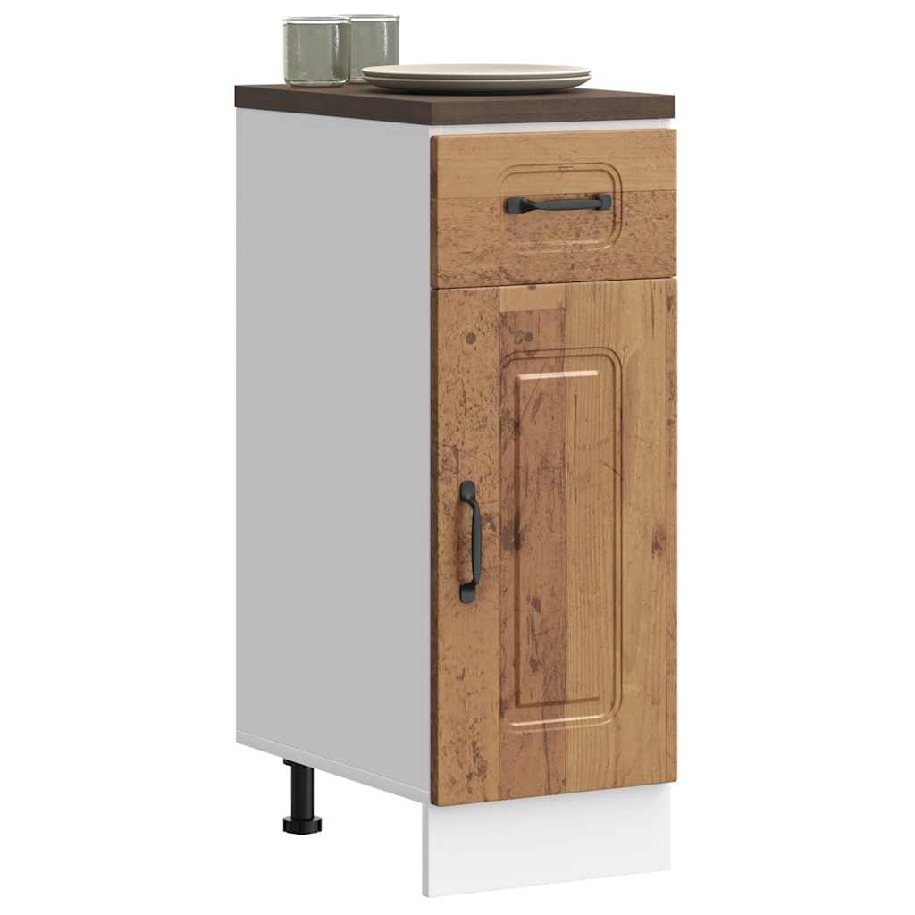 Küchenunterschrank Kalmar Altholz-Optik Holzwerkstoff - Premium Küchenschränke - Just €76.30! Shop now at homesales4u