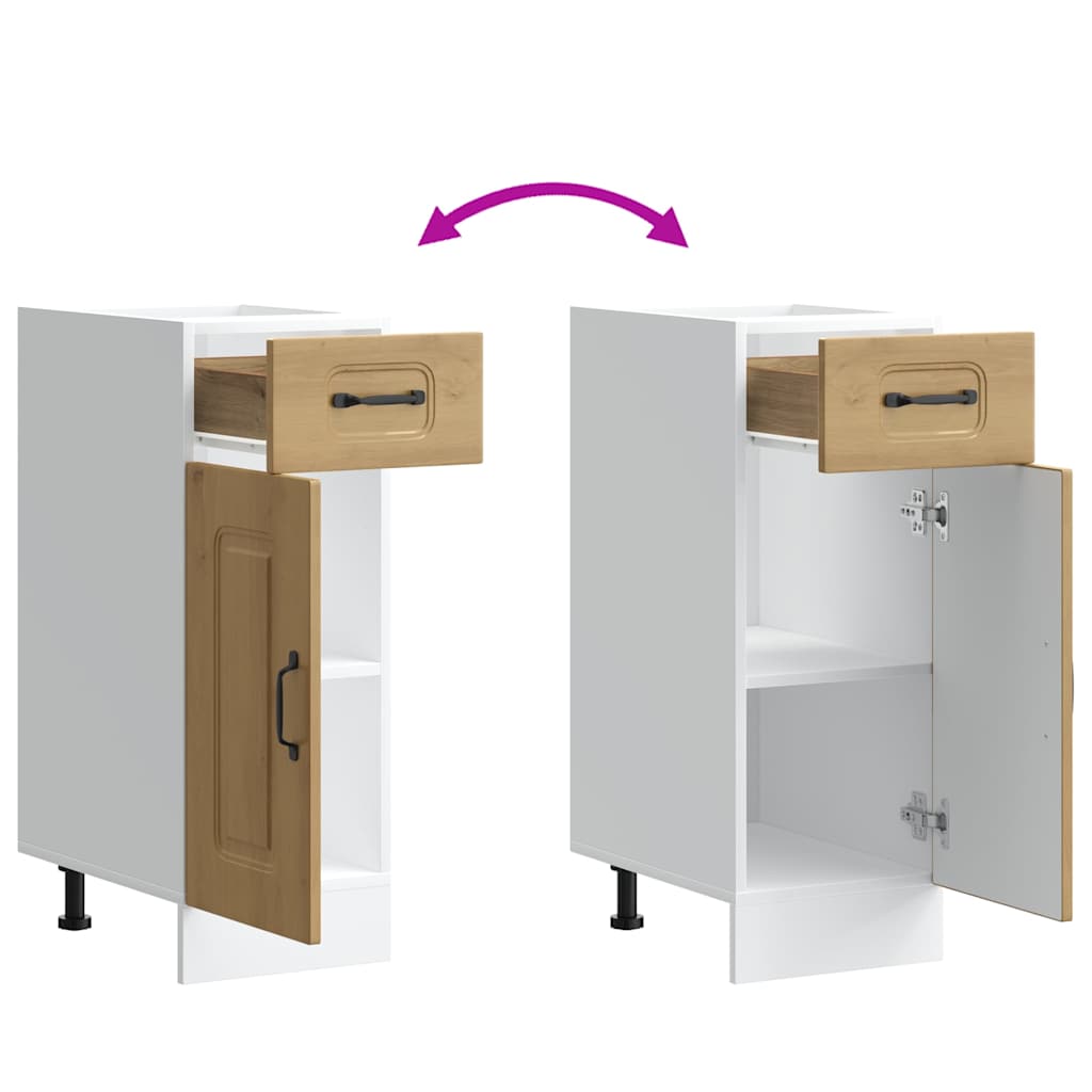Küchenunterschrank Kalmar Artisan-Eiche Holzwerkstoff - Premium Küchenschränke - Just €72.11! Shop now at homesales4u