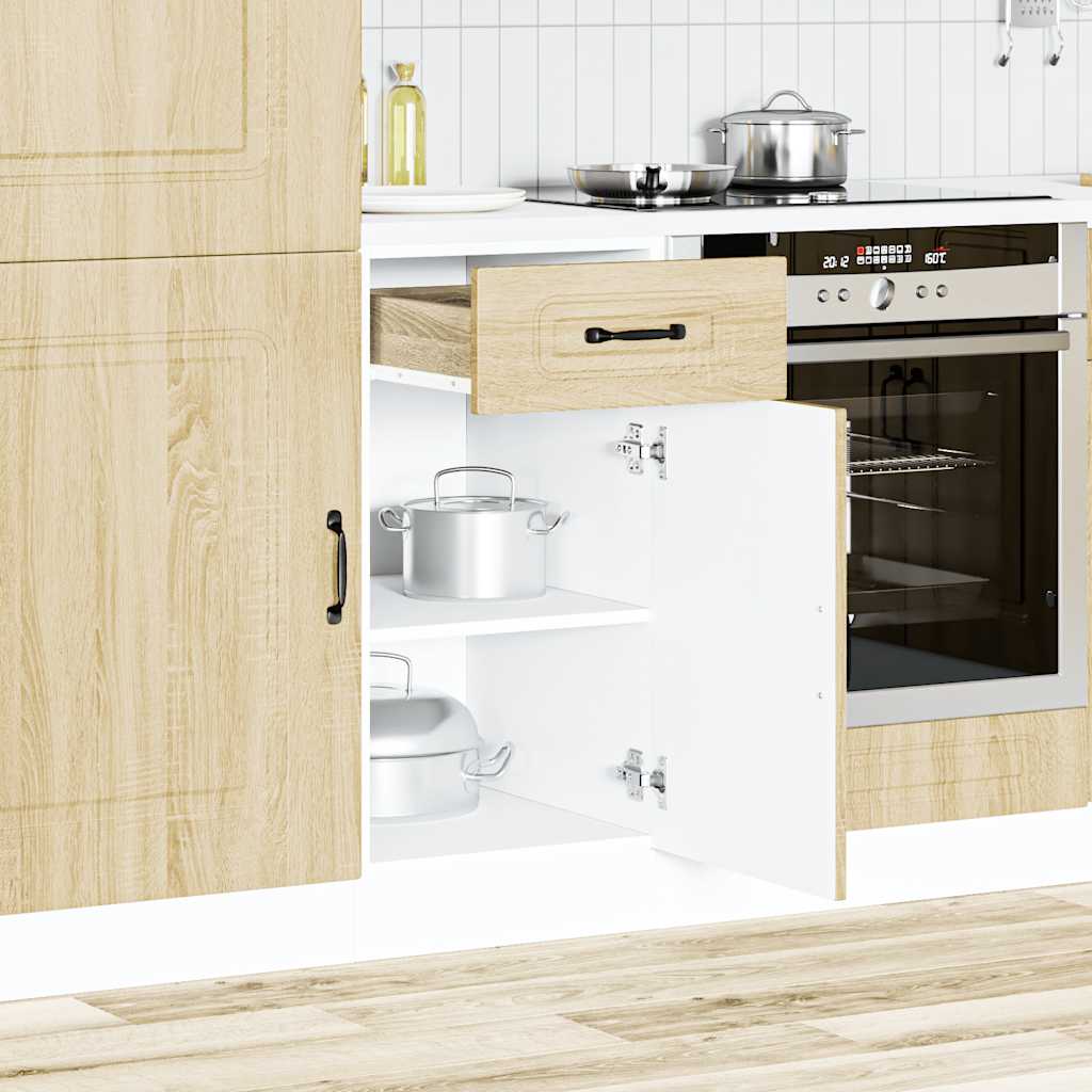 Küchenunterschrank Kalmar Sonoma-Eiche Holzwerkstoff - Premium Küchenschränke - Just €89.61! Shop now at homesales4u