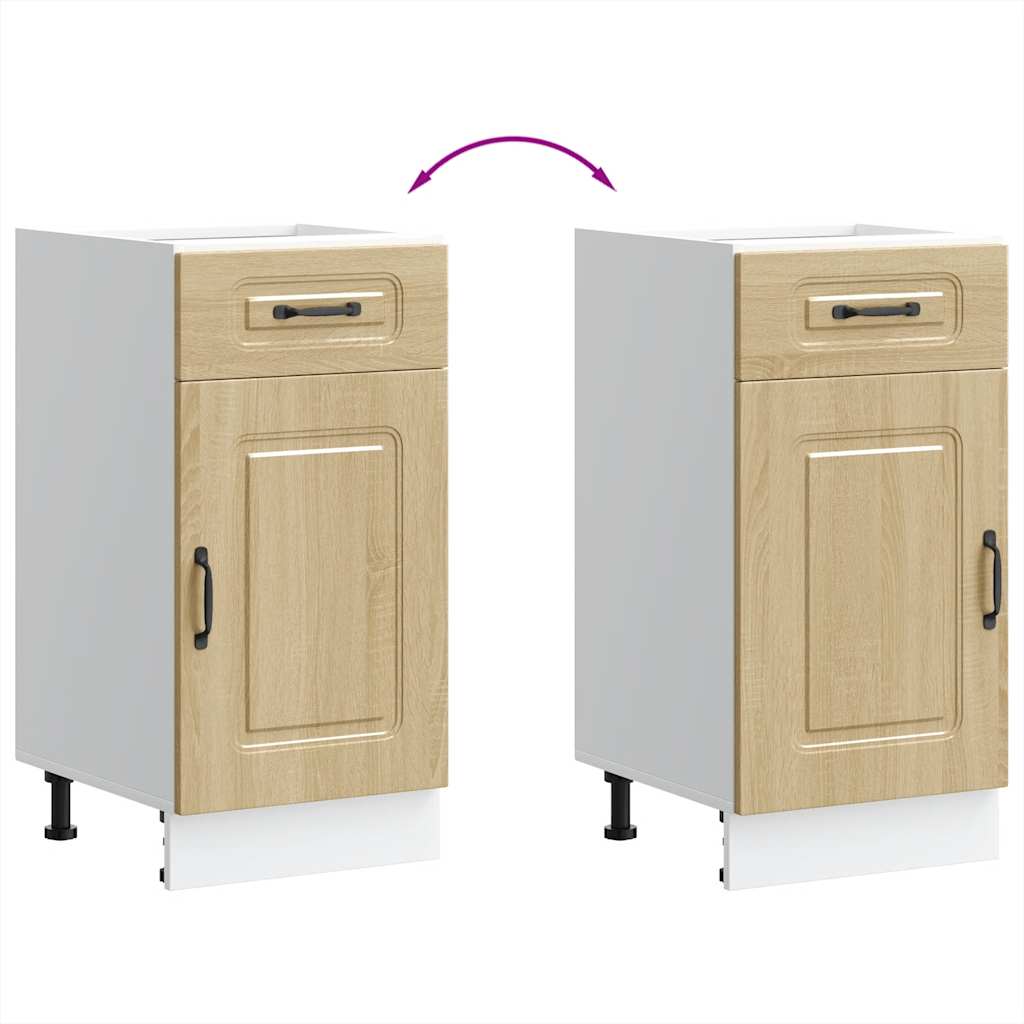 Küchenunterschrank Kalmar Sonoma-Eiche Holzwerkstoff - Premium Küchenschränke - Just €89.61! Shop now at homesales4u