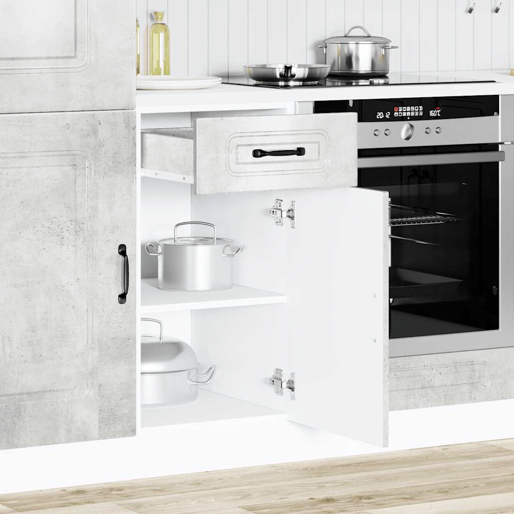 Küchenunterschrank Kalmar Betongrau Holzwerkstoff - Premium Küchenschränke - Just €94.98! Shop now at homesales4u