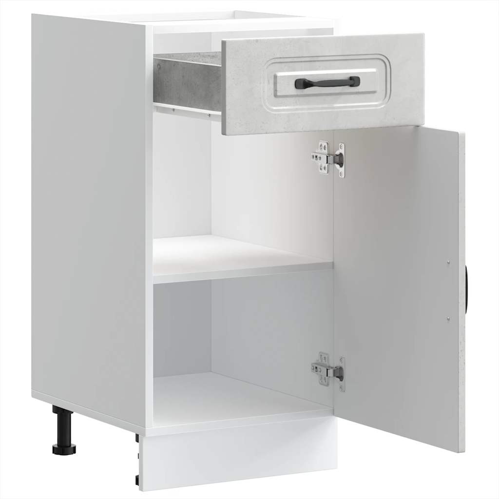 Küchenunterschrank Kalmar Betongrau Holzwerkstoff - Premium Küchenschränke - Just €94.98! Shop now at homesales4u