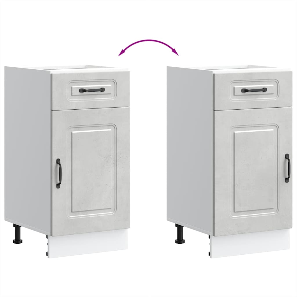 Küchenunterschrank Kalmar Betongrau Holzwerkstoff - Premium Küchenschränke - Just €94.98! Shop now at homesales4u