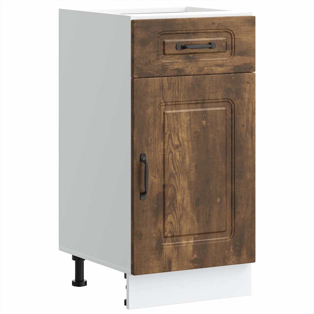 Küchenunterschrank Kalmar Räuchereiche Holzwerkstoff - Premium Küchenschränke - Just €95.59! Shop now at homesales4u