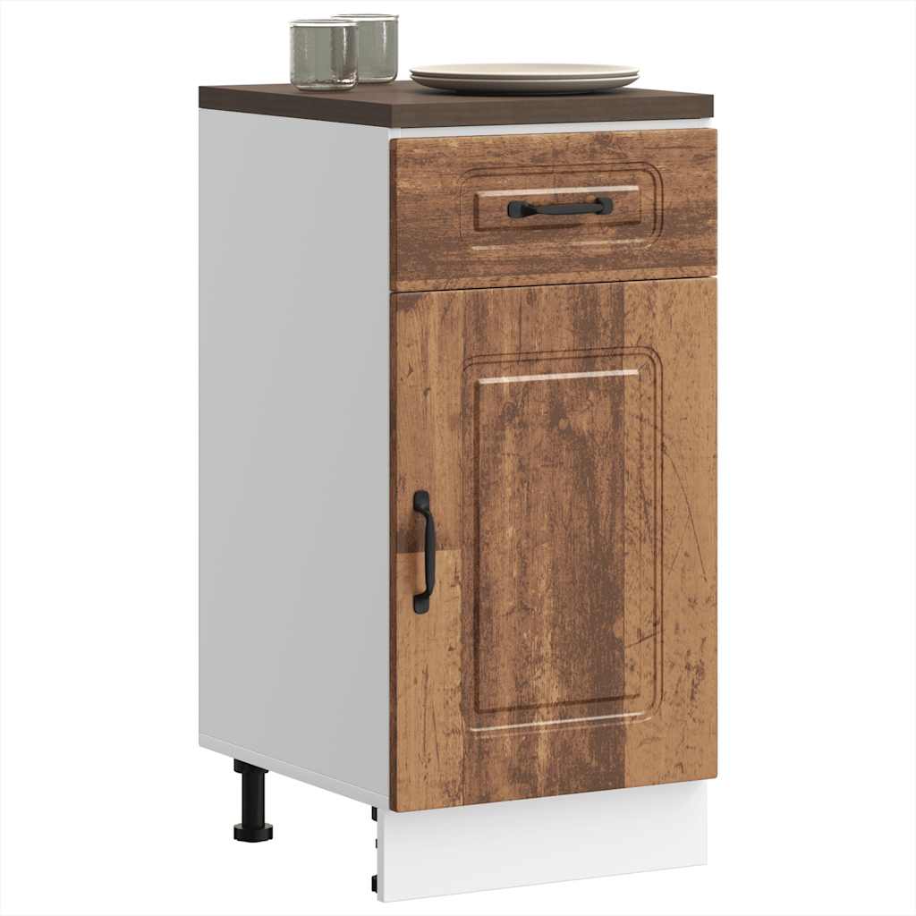 Küchenunterschrank Kalmar Altholz-Optik Holzwerkstoff - Premium Küchenschränke - Just €92.54! Shop now at homesales4u