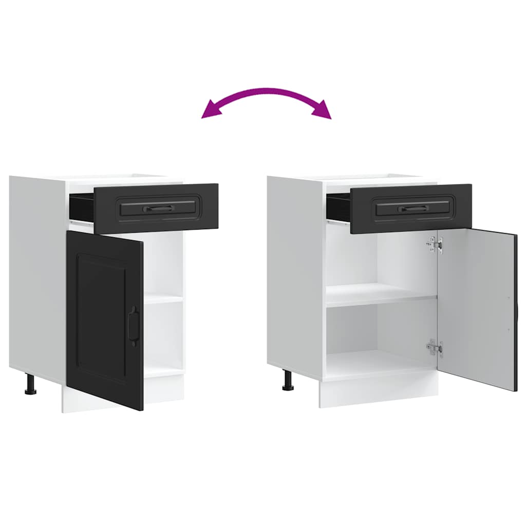 Küchenunterschrank Kalmar Schwarz Holzwerkstoff - Premium Küchenschränke - Just €109.65! Shop now at homesales4u