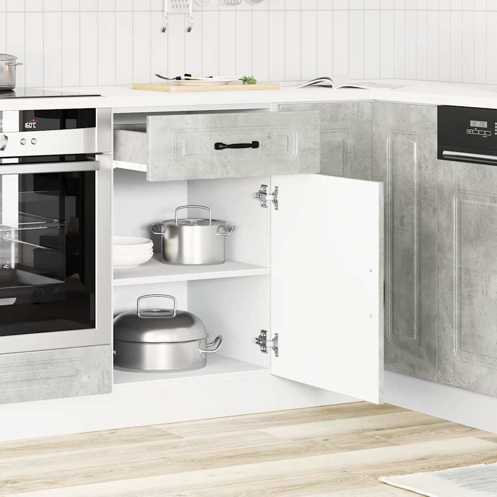 Küchenunterschrank Kalmar Betongrau Holzwerkstoff - Premium Küchenschränke - Just €109.81! Shop now at homesales4u