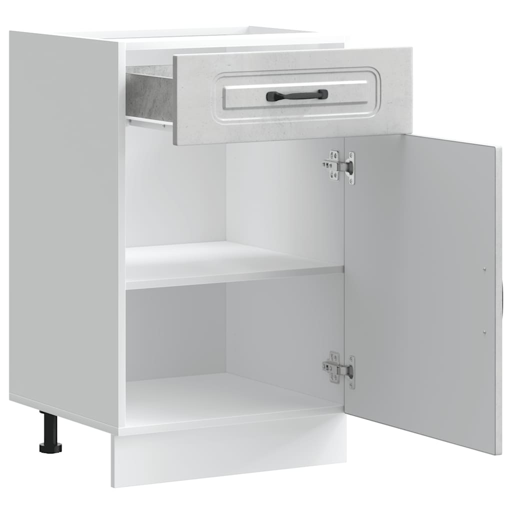 Küchenunterschrank Kalmar Betongrau Holzwerkstoff - Premium Küchenschränke - Just €109.81! Shop now at homesales4u
