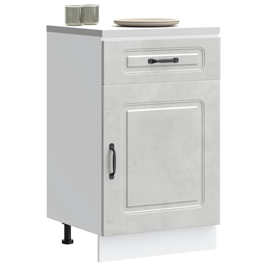 Küchenunterschrank Kalmar Betongrau Holzwerkstoff - Premium Küchenschränke - Just €109.81! Shop now at homesales4u
