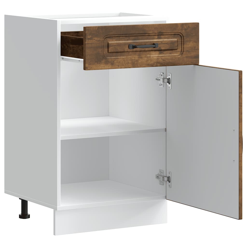 Küchenunterschrank Kalmar Räuchereiche Holzwerkstoff - Premium Küchenschränke - Just €118.45! Shop now at homesales4u
