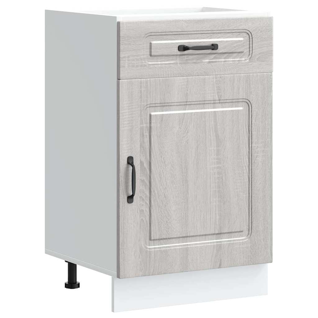 Küchenunterschrank Kalmar Grau Sonoma Holzwerkstoff - Premium Küchenschränke - Just €118.80! Shop now at homesales4u