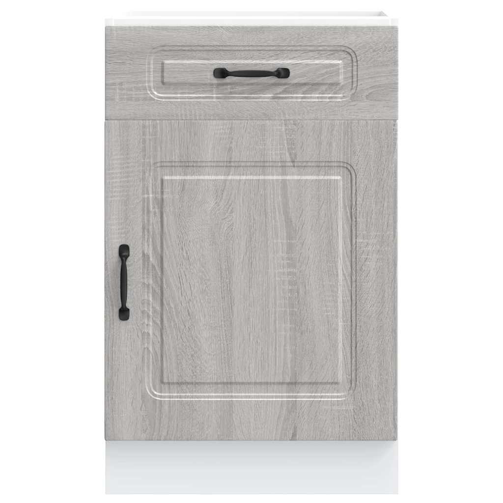 Küchenunterschrank Kalmar Grau Sonoma Holzwerkstoff - Premium Küchenschränke - Just €118.80! Shop now at homesales4u