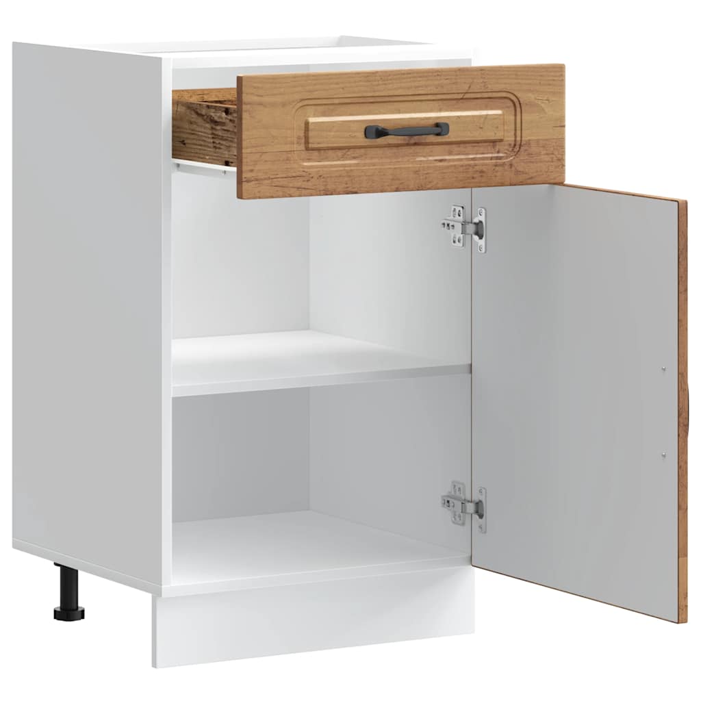 Küchenunterschrank Kalmar Altholz-Optik Holzwerkstoff - Premium Küchenschränke - Just €118.65! Shop now at homesales4u