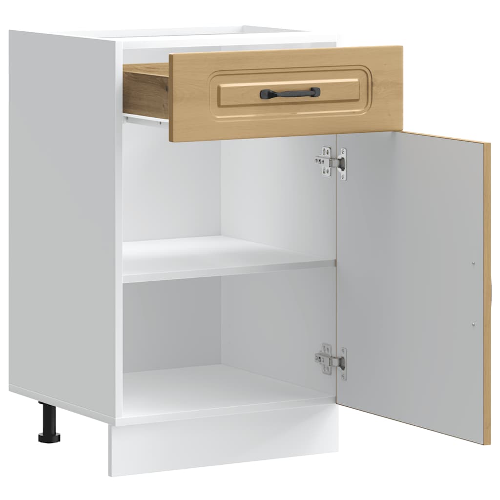 Küchenunterschrank Kalmar Artisan-Eiche Holzwerkstoff - Premium Küchenschränke - Just €123.10! Shop now at homesales4u