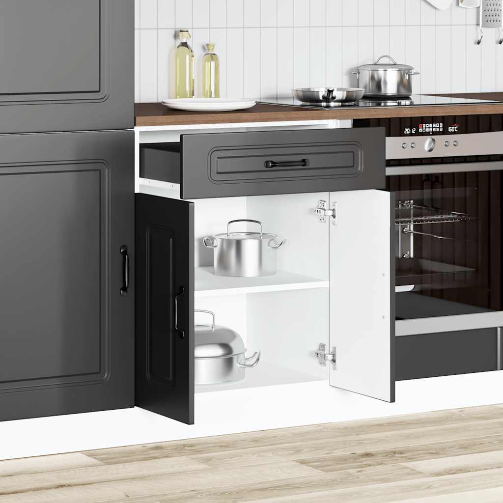 Küchenunterschrank Kalmar Schwarz Holzwerkstoff - Premium Küchenschränke - Just €109.44! Shop now at homesales4u