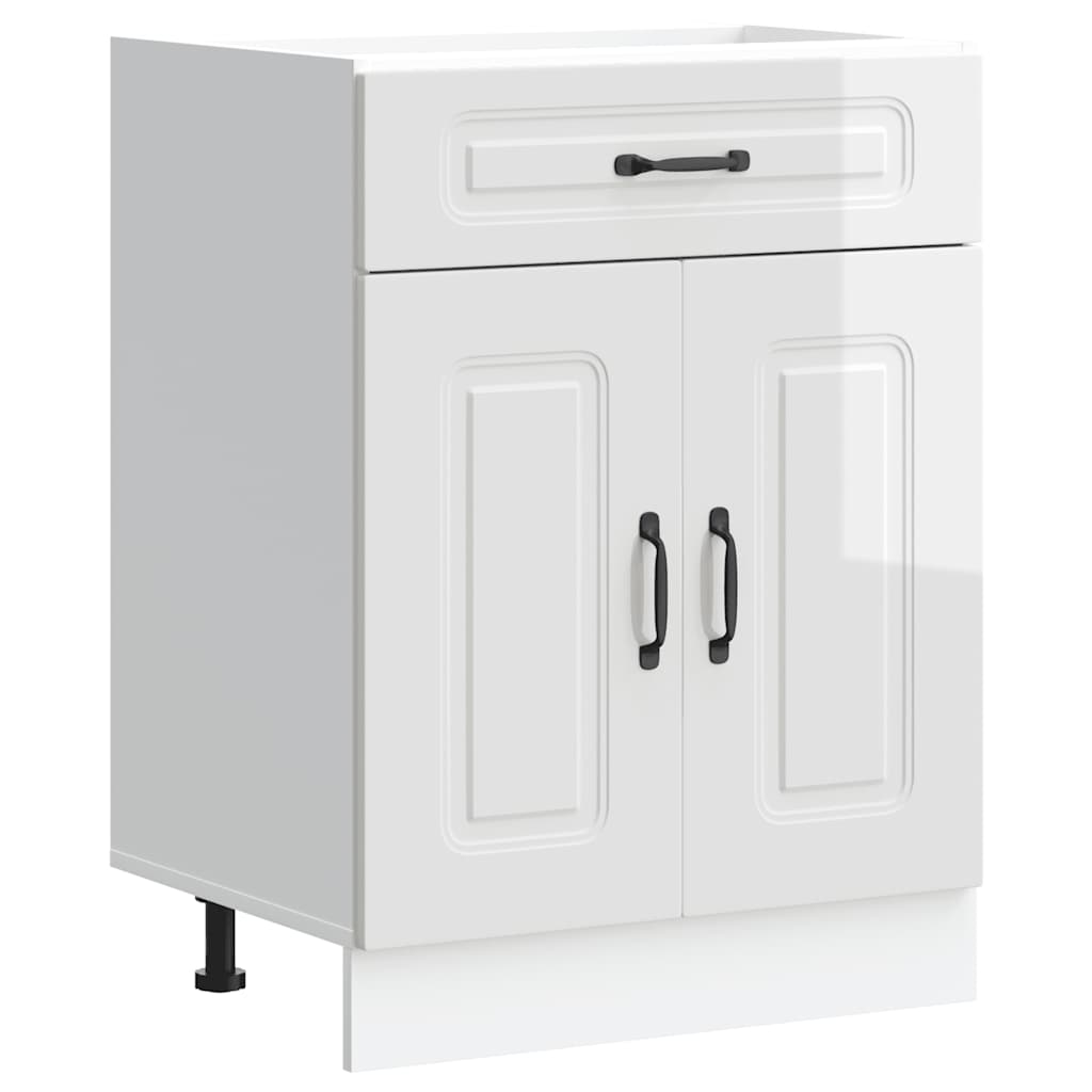 Küchenunterschrank Kalmar Hochglanz-Weiß Holzwerkstoff - Premium Küchenschränke - Just €118.74! Shop now at homesales4u