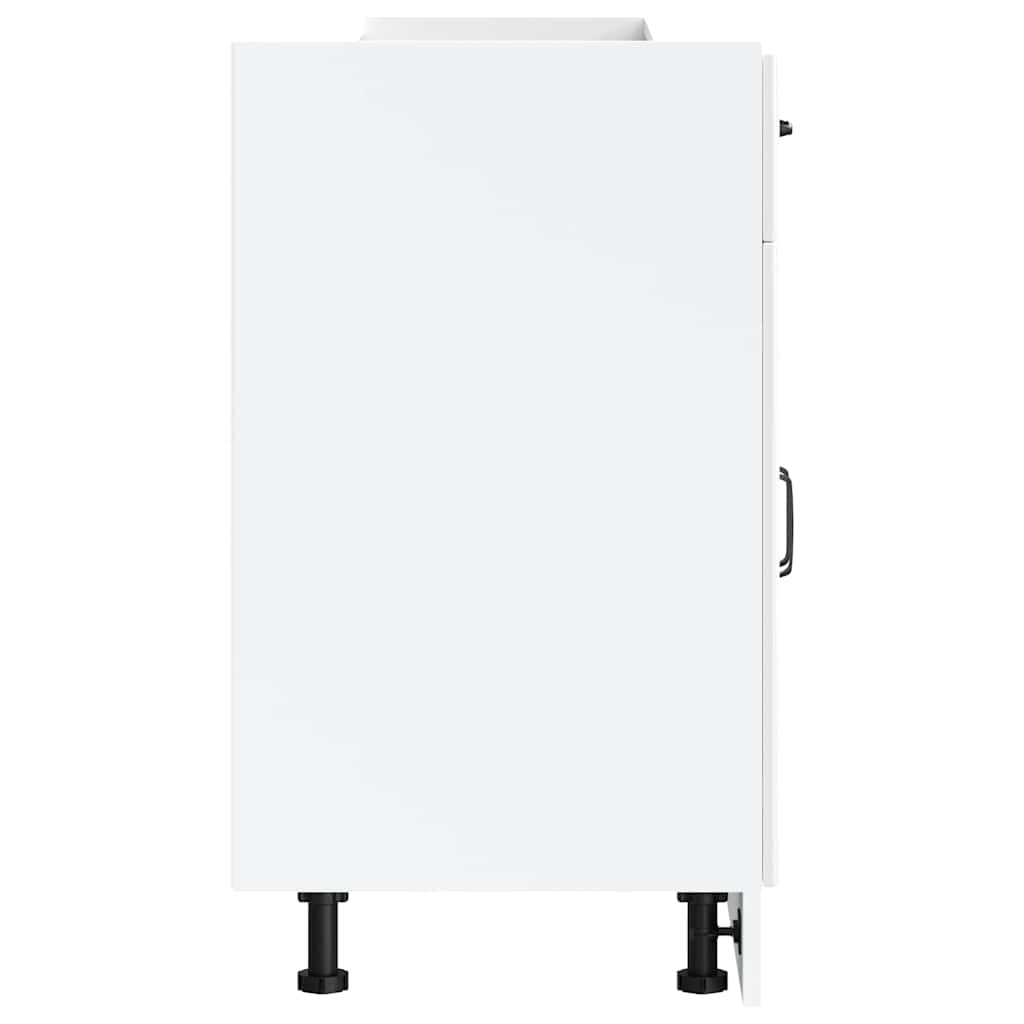 Küchenunterschrank Kalmar Hochglanz-Weiß Holzwerkstoff - Premium Küchenschränke - Just €118.74! Shop now at homesales4u