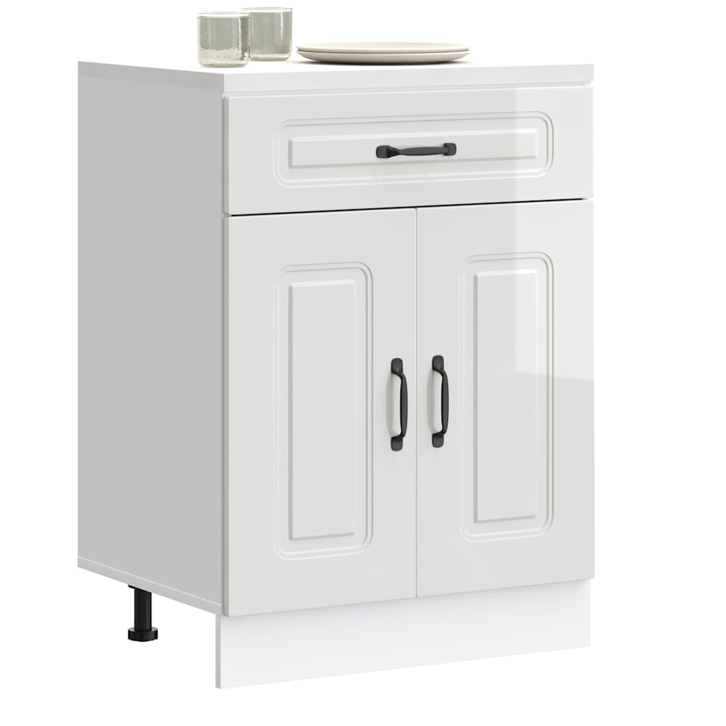 Küchenunterschrank Kalmar Hochglanz-Weiß Holzwerkstoff - Premium Küchenschränke - Just €118.74! Shop now at homesales4u
