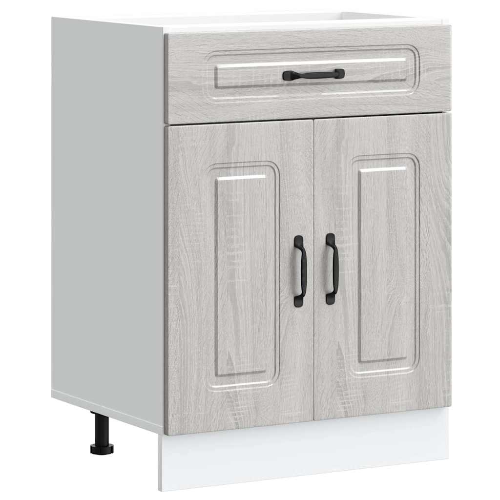 Küchenunterschrank Kalmar Grau Sonoma Holzwerkstoff - Premium Küchenschränke - Just €106.60! Shop now at homesales4u