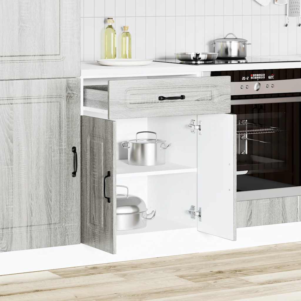 Küchenunterschrank Kalmar Grau Sonoma Holzwerkstoff - Premium Küchenschränke - Just €106.60! Shop now at homesales4u