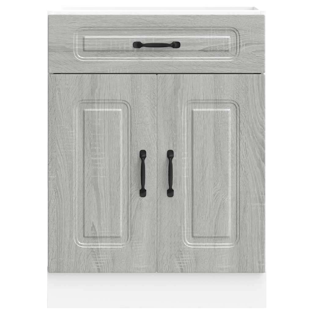 Küchenunterschrank Kalmar Grau Sonoma Holzwerkstoff - Premium Küchenschränke - Just €106.60! Shop now at homesales4u