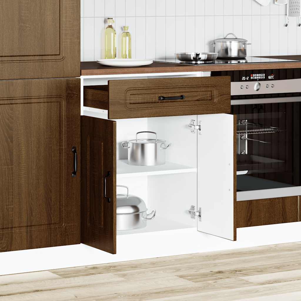 Küchenunterschrank Kalmar Braun Eichen-Optik Holzwerkstoff - Premium Küchenschränke - Just €106.45! Shop now at homesales4u
