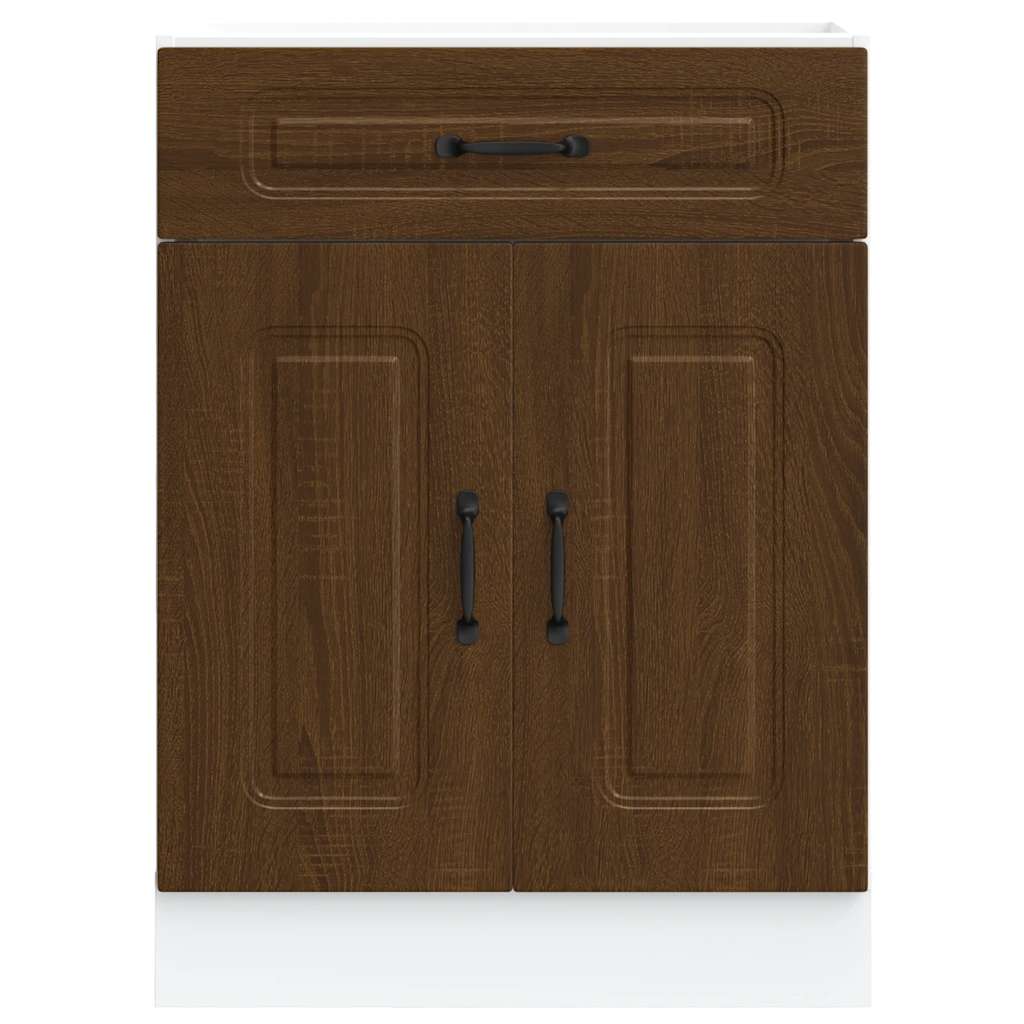 Küchenunterschrank Kalmar Braun Eichen-Optik Holzwerkstoff - Premium Küchenschränke - Just €106.45! Shop now at homesales4u