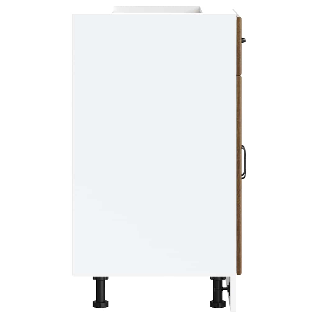 Küchenunterschrank Kalmar Braun Eichen-Optik Holzwerkstoff - Premium Küchenschränke - Just €106.45! Shop now at homesales4u