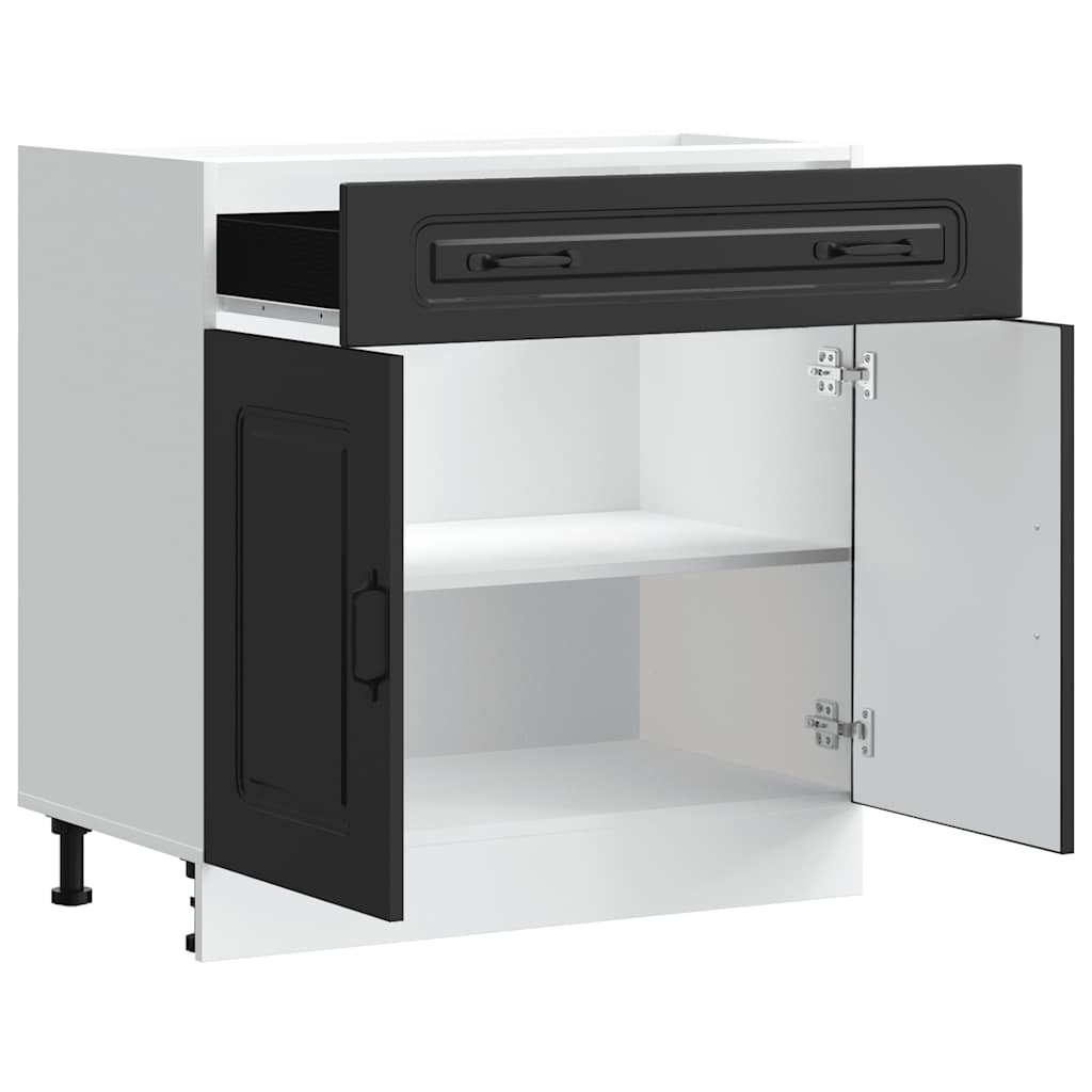 Küchenunterschrank Kalmar Schwarz Holzwerkstoff - Premium Küchenschränke - Just €129.28! Shop now at homesales4u