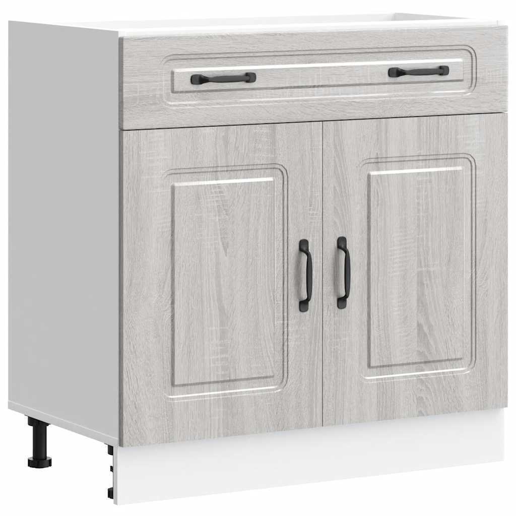 Küchenunterschrank Kalmar Grau Sonoma Holzwerkstoff - Premium Küchenschränke - Just €124.23! Shop now at homesales4u