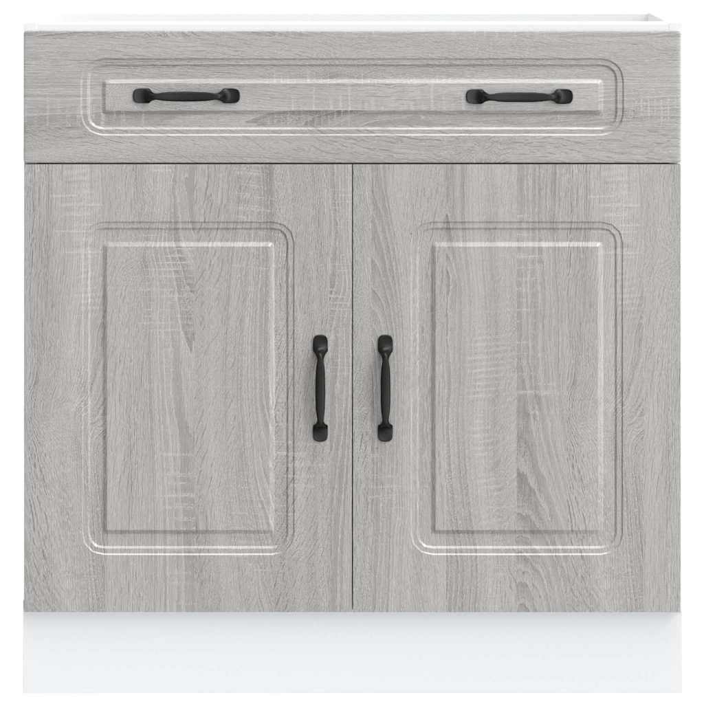 Küchenunterschrank Kalmar Grau Sonoma Holzwerkstoff - Premium Küchenschränke - Just €124.23! Shop now at homesales4u