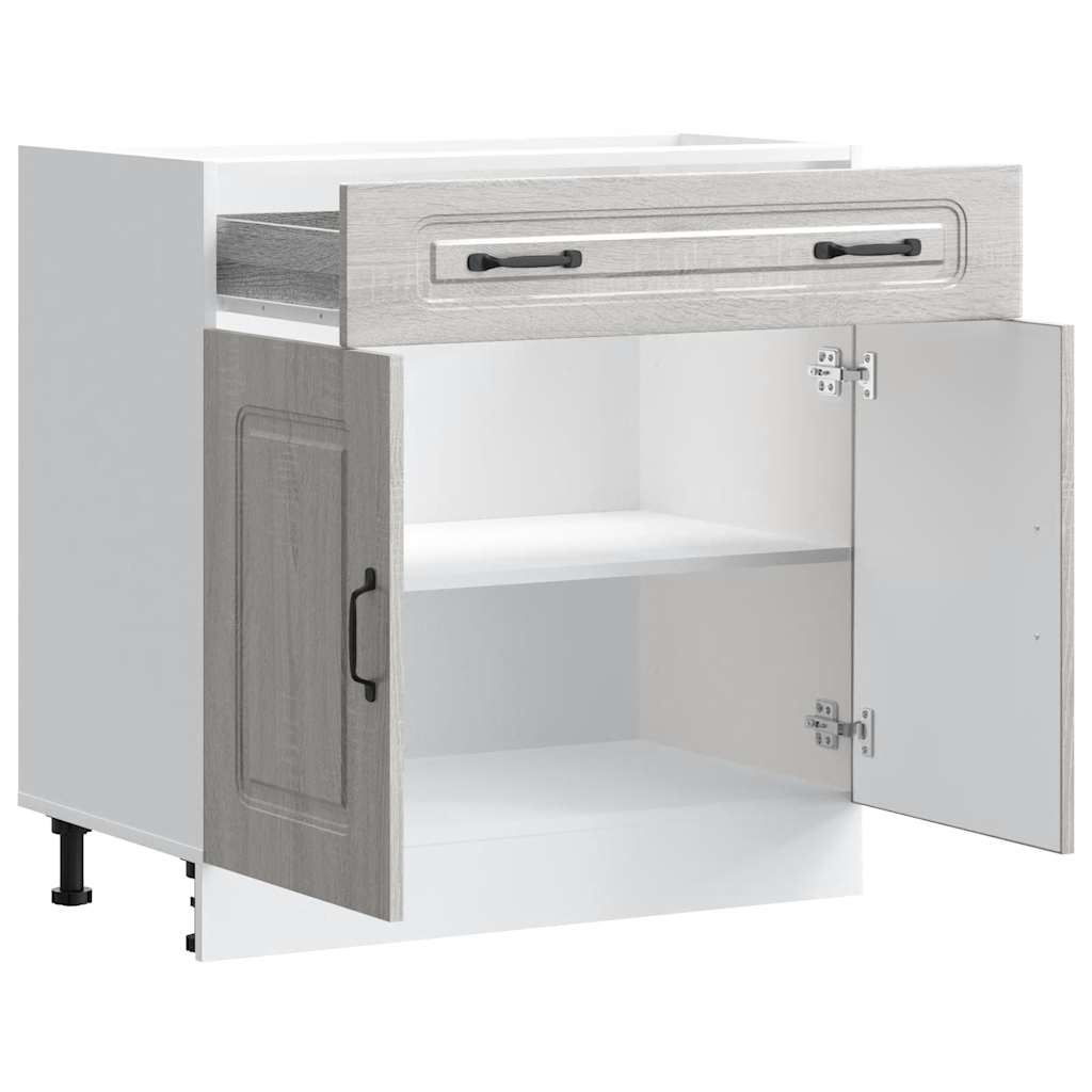 Küchenunterschrank Kalmar Grau Sonoma Holzwerkstoff - Premium Küchenschränke - Just €124.23! Shop now at homesales4u