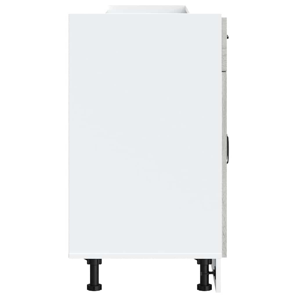 Küchenunterschrank Kalmar Grau Sonoma Holzwerkstoff - Premium Küchenschränke - Just €124.23! Shop now at homesales4u