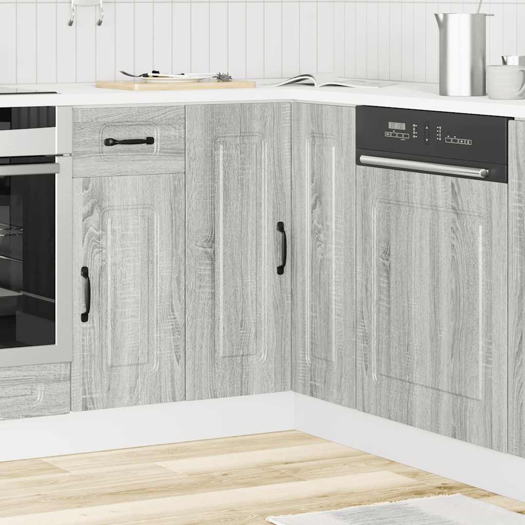 Küchen-Eckunterschrank Kalmar Grau Sonoma Holzwerkstoff - Premium Küchenschränke - Just €120.33! Shop now at homesales4u