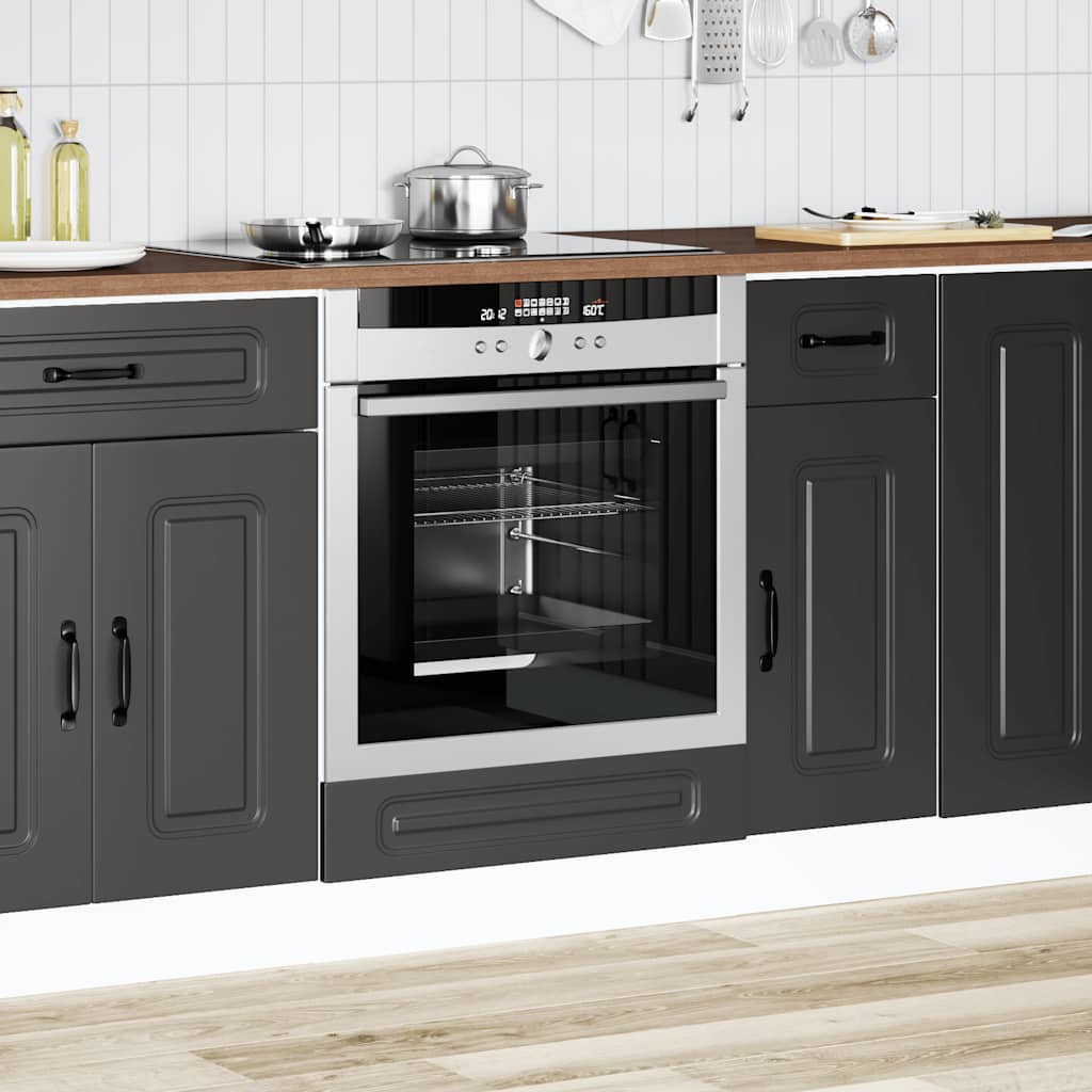 Herdumbauschrank Kalmar Schwarz Holzwerkstoff - Premium Küchenschränke - Just €74.90! Shop now at homesales4u