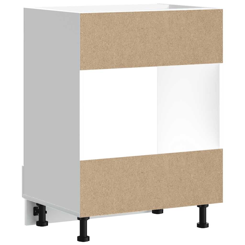 Herdumbauschrank Kalmar Hochglanz-Weiß Holzwerkstoff - Premium Küchenschränke - Just €91! Shop now at homesales4u