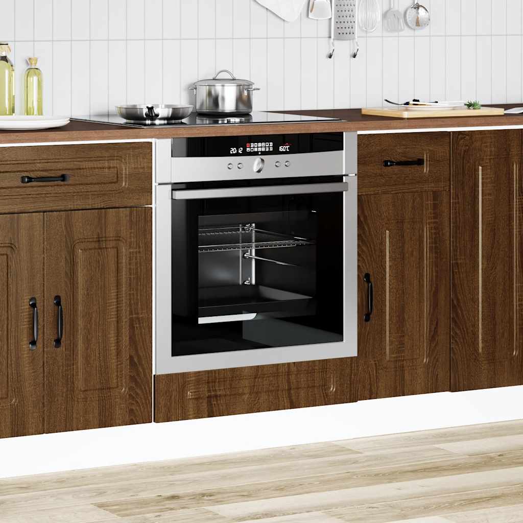 Herdumbauschrank Kalmar Braun Eichen-Optik Holzwerkstoff - Premium Küchenschränke - Just €72.92! Shop now at homesales4u