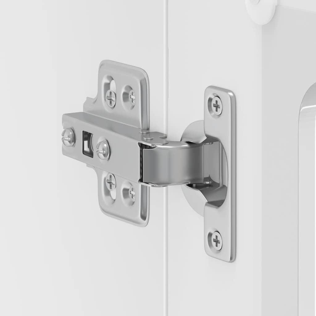Küchen-Hängeschrank mit Glastür Kalmar Hochglanz-Weiß Holzwerkstoff - Premium Küchenschränke - Just €83.73! Shop now at homesales4u