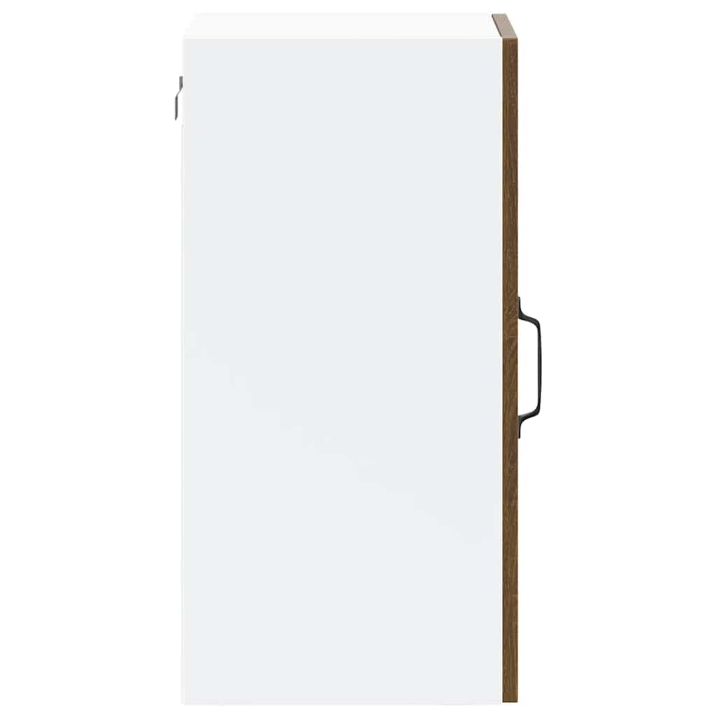 Küchen-Hängeschrank mit Glastür Kalmar Braun Eichen-Optik - Premium Küchenschränke - Just €75.73! Shop now at homesales4u