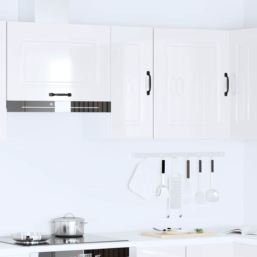 Küchen-Hängeschrank Kalmar Hochglanz-Weiß Holzwerkstoff - Premium Küchenschränke - Just €75.59! Shop now at homesales4u