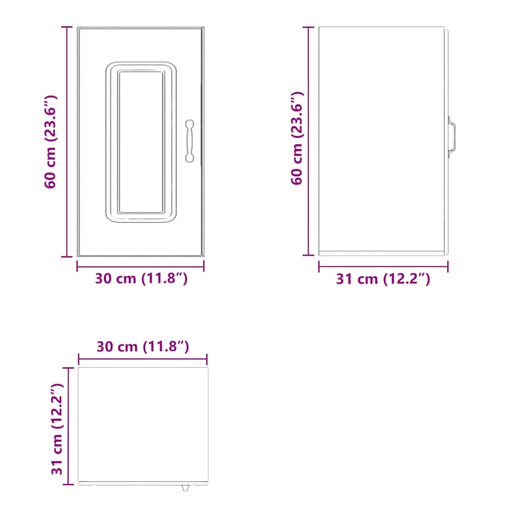 Küchen-Hängeschrank Kalmar Hochglanz-Weiß Holzwerkstoff - Premium Küchenschränke - Just €75.59! Shop now at homesales4u