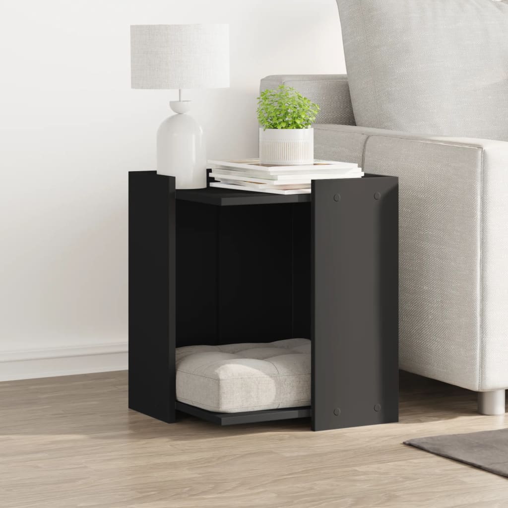 Katzenklo Schwarz 42x42x51 cm Holzwerkstoff - Premium Kratzbäume - Just €50.12! Shop now at homesales4u